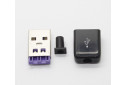 Вилка USB-A 2.0 на кабель 6 конт.  65Вт в корпусе пластик (черный)