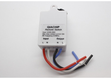 Реле одноканальное 220В 10А 433МГц, QIACHIP KR2201F