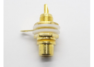 RS-115-W Гнездо RCA на панель M8 (Белый)