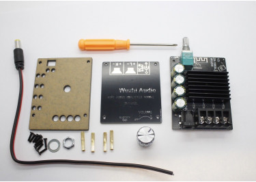 PA50W*2x2+AS24BP0G993-25A4 Модуль ZK-1002L УНЧ D-класса 2x100Вт 4 Ом Uпит=9-24В, MP3 с приемником Bluetooth 5.0, AUX и регулировкой громкости