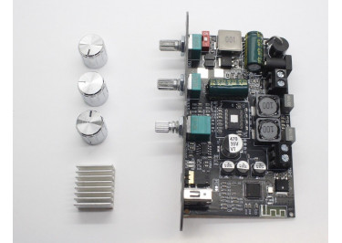TPA3116D2+AK24BP27485-51C8 Модуль ZK-1001U УНЧ D-класса 1x100Вт 4 Ом Uпит=9-24В, MP3 с приемником Bluetooth 5.0, AUX и регулировкой громкости / тембра