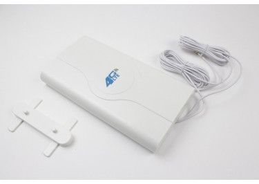 Антенна GSM / 4G 700-2700МГц КСВ 1,5 разъем SMA-J на кабеле RG174 3м (13дБи), 22,5x12,2x3,3см, белый
