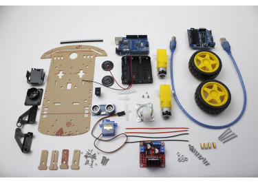 Набор умного автомобиля 2WD с контроллером ATmega328PB+CH340G UNO