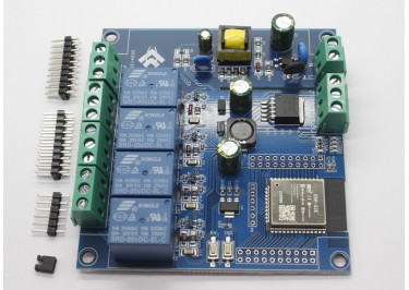 ESP-32E Отладочная плата Wi-Fi / Bluetooth с 4 релейными каналами SPDT AC 250В 10А