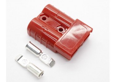 SY-50 Разъем питания силовой 50А 600В 16-6AWG (1,31-13,3 кв.мм) [Anderson SB50], красный