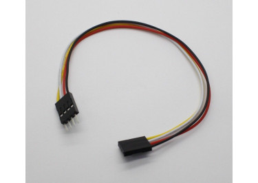 Межплатный кабель BLD 1x04 2,54мм вилка / гнездо 200мм 26 AWG