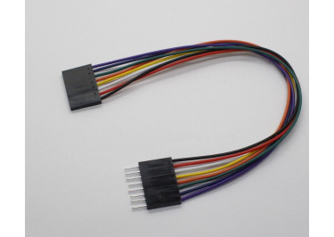 Межплатный кабель BLD 1x08 2,54мм вилка / гнездо 200мм 26 AWG