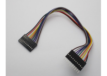 Межплатный кабель BLD 1x10 2,54мм вилка / гнездо 200мм 26 AWG
