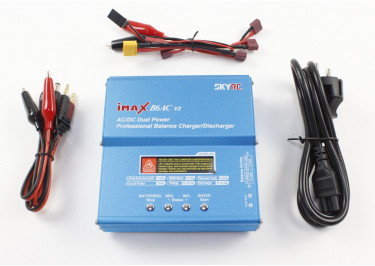 SkyRC iMAX B6AC V2 Зарядное балансировочное устройство 50Вт 220VAC / 11-18VDC Iзар=0,1-6А Iраз=0,1-2А (LiPo / LiFe / LiIon / LiHV 1-6S; NiHM / NiCd 1-15; Pb 2-20В) с microUSB