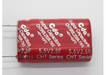 CHT-5R5L255R-TWX Ионистор 2,5Ф 5,5В (16x8x27мм)