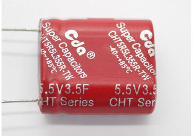 CHT-5R5L355R-TW Ионистор 3,5Ф 5,5В (20x10x22мм)