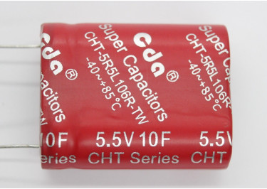 CHT-5R5L106R-TW Ионистор 10Ф 5,5В (25x12,5x32мм)