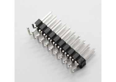 LF612R-2.54-20P-230-R1 [2*10P] (Черный) Вилка штыревая на плату угловая 20 конт. шаг 2,54мм