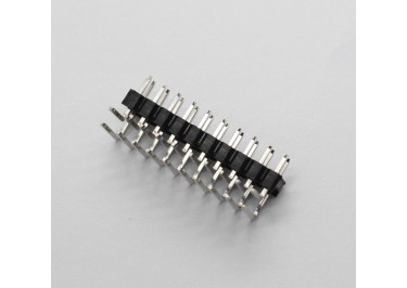 LF612R-2.54-20P-230-R2 [2*10P] (Черный) Вилка штыревая на плату угловая 20 конт. шаг 2,54мм