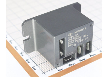 HF105F-4 / 220A-1ZS Реле 220В SPDT 250В 20А (AgCdO) с клеммами 2,8 / 6,3мм