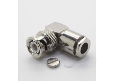 BNC-JW-4 Штекер BNC угловой на кабель RG59 / RG140 / RD302
