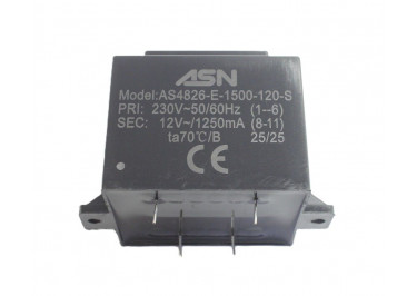 AS4826-E-1500-120-S Герметизированный трансформатор 15Вт обмотки 220В (1+6) / 12В 1,25А (8+11)