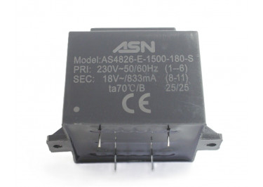 AS4826-E-1500-180-S Герметизированный трансформатор 15Вт обмотки 220В (1+6) / 18В 0,833А (8+11)