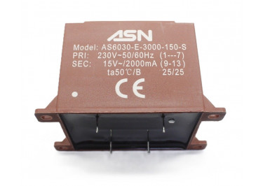AS6030-E-3000-150-S Герметизированный трансформатор 30Вт обмотки 220В (1+7) / 15В 2А (9+13)