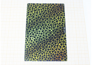 Гидрогелевая пленка для станка / плоттера (леопард, голографическая, золото) (на заднюю крышку)