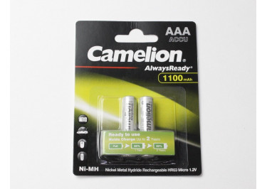 Аккумуляторы HR03-2BL никель-металлгидридные (1100 mAh) (AAA) Camelion