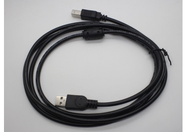 Кабель USB 2.0 A-->B 2,0м (черный)