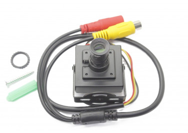 Видеокамера аналоговая с объективом 25 мм, CVBS 1200 TVL, PAL, RCAJ, 12В