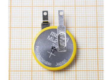 Аккумулятор ML2032 (с выводами, 3V) (тех.упак) Maxell