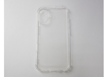 Задняя накладка для iPhone 17 (силикон, с защитой камеры, прозрачная (Full TPU Case)) Armor series