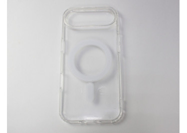 Задняя накладка для iPhone 17 Air (прозрачная, с магнитом) MagSafe