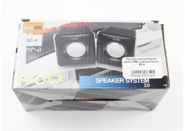 Колонка компьютерная (AUX, USB) (черная) Faison SC-4