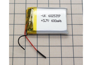 Акб универсальная (банка) 3.7V 600mAh 35x25x6мм
