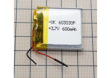 Акб универсальная (банка) 3.7V 600mAh 32x30x6мм