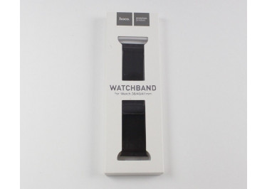 Ремешок для Apple Watch 38mm / 40mm (силикон, черный) HOCO, WA04