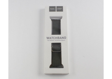 Ремешок для Apple Watch 42mm / 44mm / 45mm / 49mm (нейлон, темно - зеленый) (Jane Eyre) HOCO,