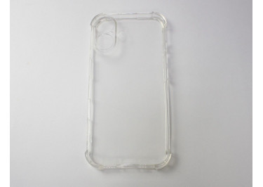 Задняя накладка для iPhone 16 (силикон, с защитой камеры, прозрачная (Full TPU Case)) Armor series