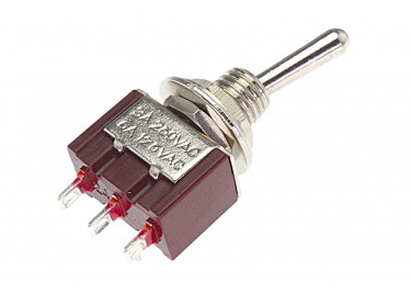 MTS-103 Тумблер на панель ON-OFF-ON SPDT 250В 3А (6мм)
