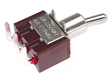 MTS-112-C3 Тумблер на плату угловой ON-(ON) SPDT 250В 3А