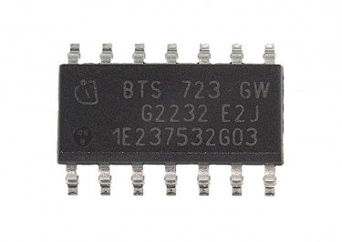 BTS723GWXUMA1 (SO-14) Коммутатор питания 7-58В 2,9 / 8А 2-х канальный