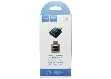 Переходник Type-C - USB (черный) HOCO UA5
