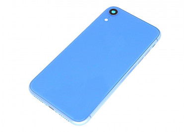 Задняя крышка для iPhone XR (синий) в сборе, ориг