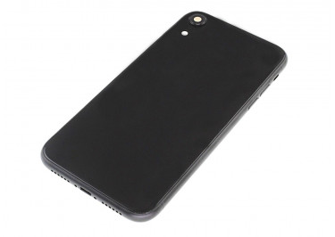 Задняя крышка для iPhone XR (черный) в сборе, ориг