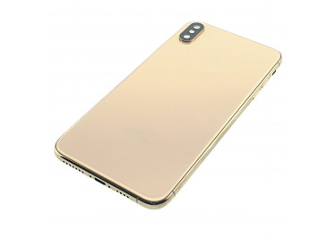 Задняя крышка для iPhone XS Max (золото) в сборе, ориг