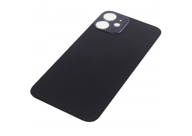 Задняя крышка для iPhone 12 mini (черный) с широкими отверстиями, ориг