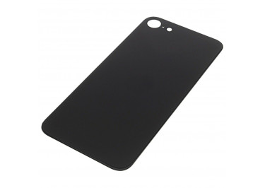 Задняя крышка для iPhone SE (2020) (черный) с широким отверстием, ориг