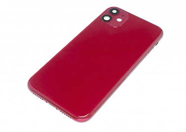 Задняя крышка для iPhone 11 (красный) в сборе, ориг