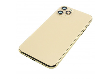 Задняя крышка для iPhone 11 Pro (золото) в сборе, ориг