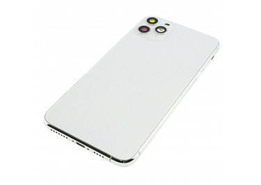 Задняя крышка для iPhone 11 Pro Max (серебро) в сборе, ориг