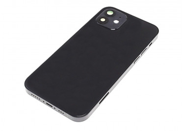 Задняя крышка для iPhone 12 (черный) в сборе, ориг
