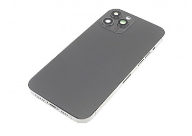 Задняя крышка для iPhone 12 Pro Max (графит) в сборе, ориг
